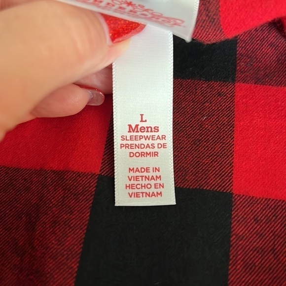 NWOT Wondershop SOFT men’s black and red buffalo check plaid flannel shirt, L - Picture 8 of 12